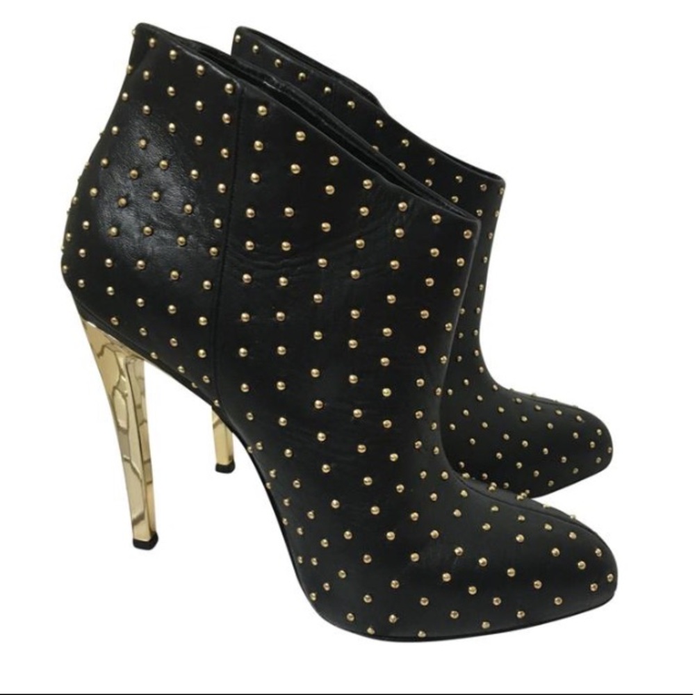 Boutique 9 Black Leather Stiletto Bootie